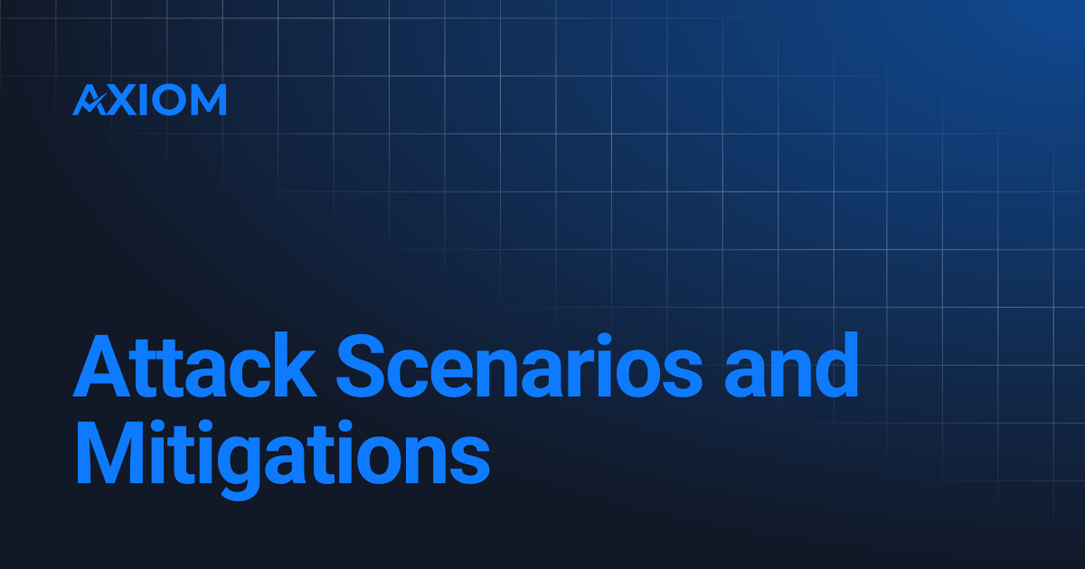 Attack Scenarios and Mitigations | Axiom Protocol